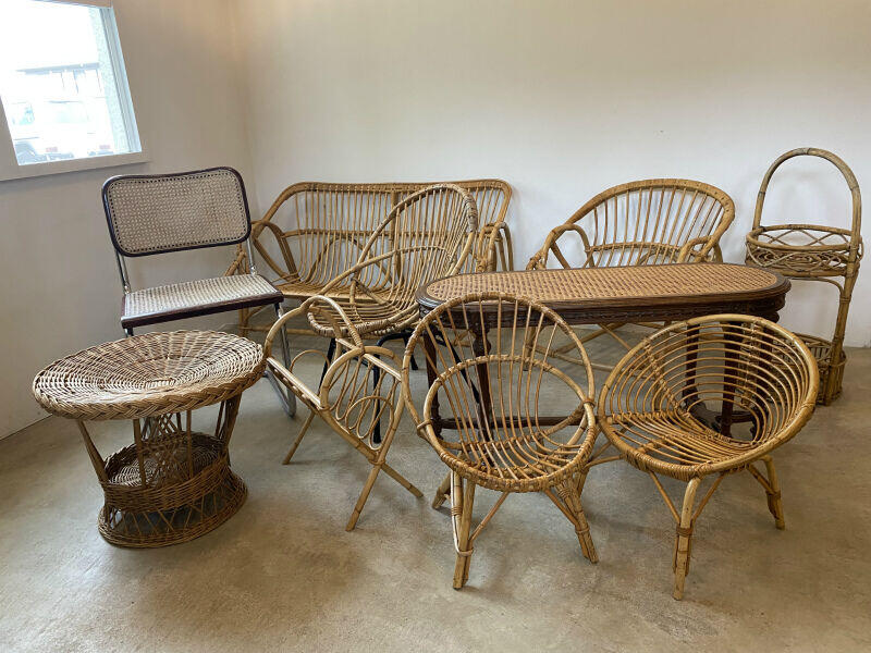 Vintage rattan itemの画像