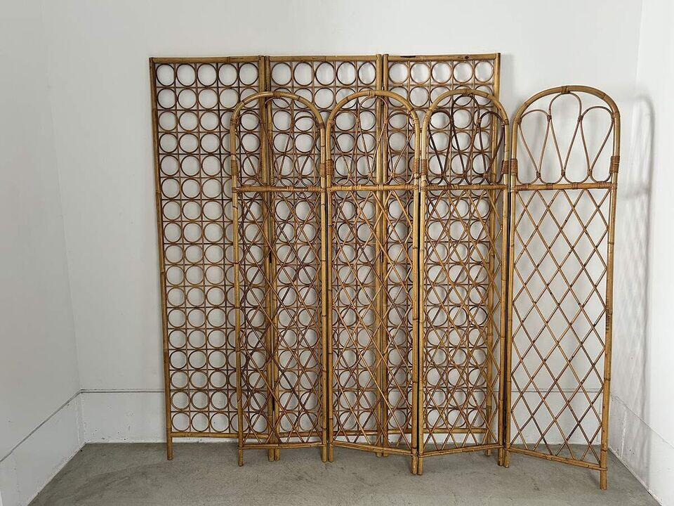 Vintage rattan partitionの画像
